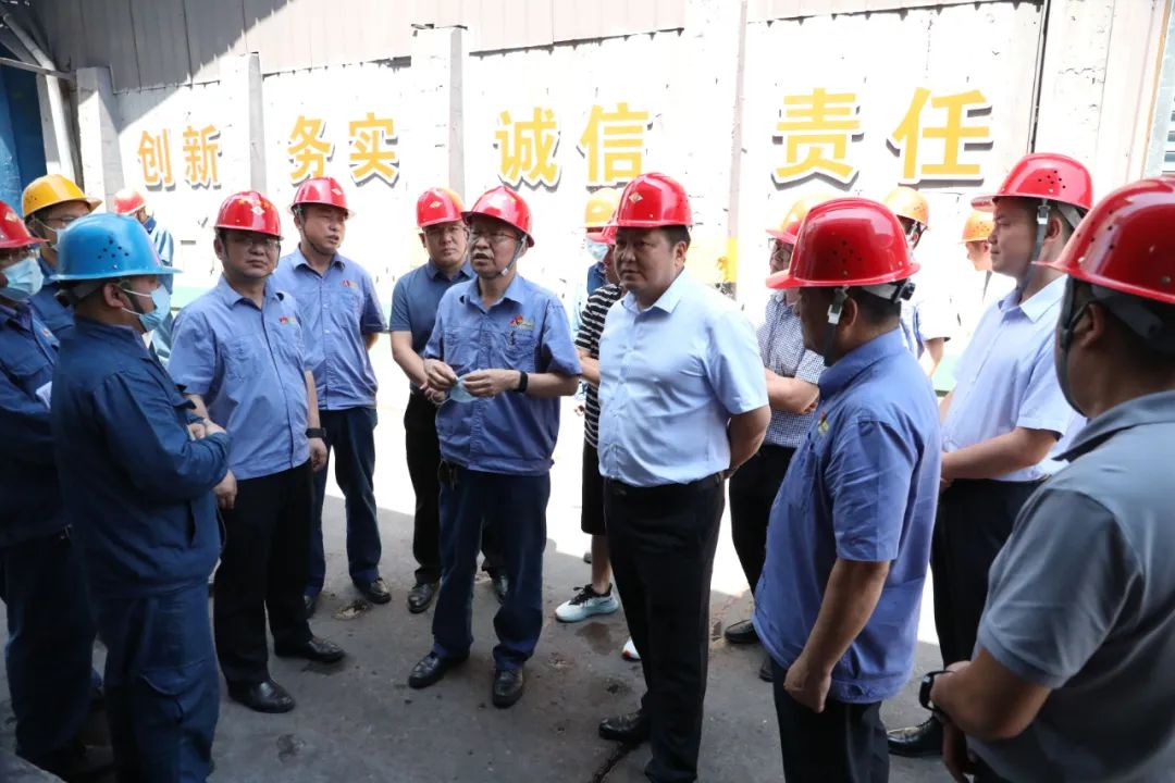 安康市白河縣委常委、宣傳部部長、白河縣廢棄硫鐵礦污染治理工作專班組長、辦公室主任李軍幫一行到公司參觀調研