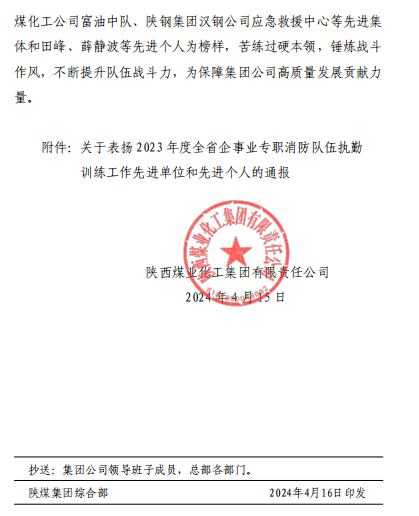喜訊！漢鋼公司應(yīng)急救援中心榮獲多項殊榮