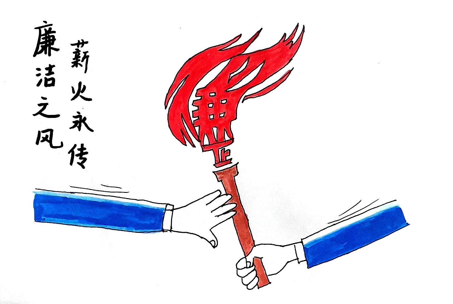 清風(fēng)揚(yáng)正氣  漫畫(huà)“廉廉看”