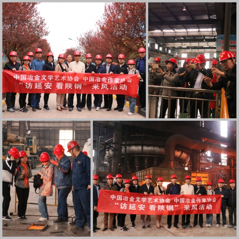 中國冶金文協(xié)、作協(xié)“訪延安 看陜鋼”采風活動走進陜鋼集團漢鋼公司